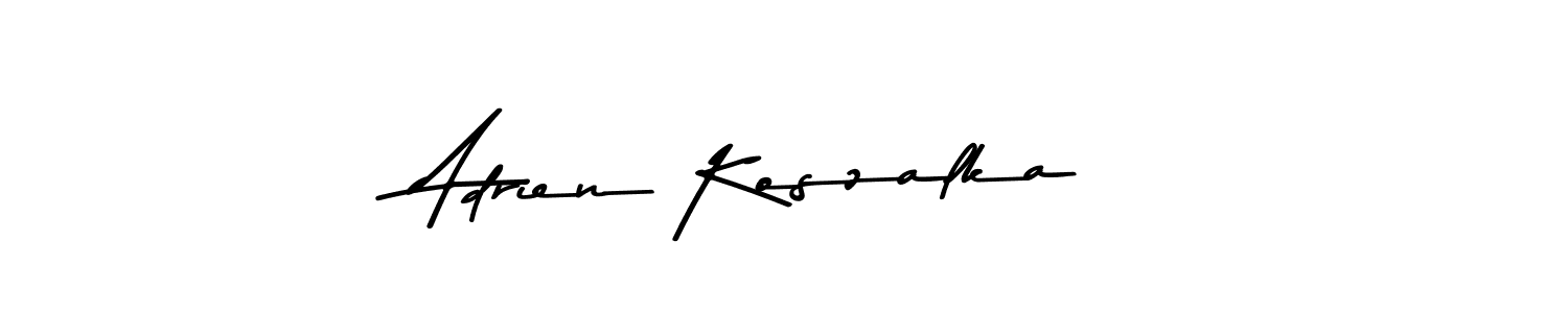 You can use this online signature creator to create a handwritten signature for the name Adrien Koszalka. This is the best online autograph maker. Adrien Koszalka signature style 9 images and pictures png