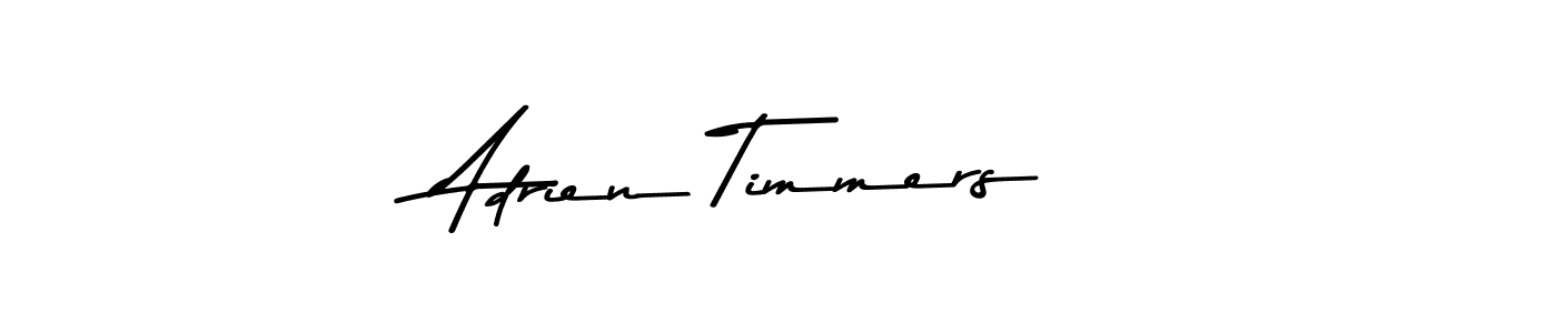 How to make Adrien Timmers name signature. Use Asem Kandis PERSONAL USE style for creating short signs online. This is the latest handwritten sign. Adrien Timmers signature style 9 images and pictures png