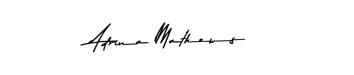 Also You can easily find your signature by using the search form. We will create Adrina Mathews name handwritten signature images for you free of cost using Asem Kandis PERSONAL USE sign style. Adrina Mathews signature style 9 images and pictures png