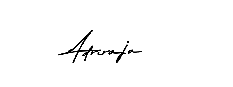 How to make Adriraja name signature. Use Asem Kandis PERSONAL USE style for creating short signs online. This is the latest handwritten sign. Adriraja signature style 9 images and pictures png