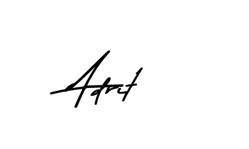 Use a signature maker to create a handwritten signature online. With this signature software, you can design (Asem Kandis PERSONAL USE) your own signature for name Adrit. Adrit signature style 9 images and pictures png