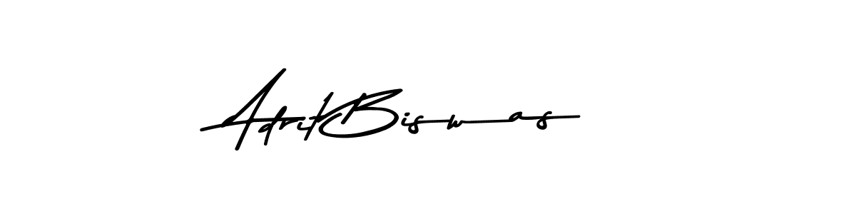 Adrit Biswas stylish signature style. Best Handwritten Sign (Asem Kandis PERSONAL USE) for my name. Handwritten Signature Collection Ideas for my name Adrit Biswas. Adrit Biswas signature style 9 images and pictures png