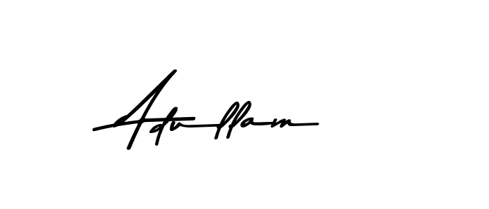 Design your own signature with our free online signature maker. With this signature software, you can create a handwritten (Asem Kandis PERSONAL USE) signature for name Adullam. Adullam signature style 9 images and pictures png