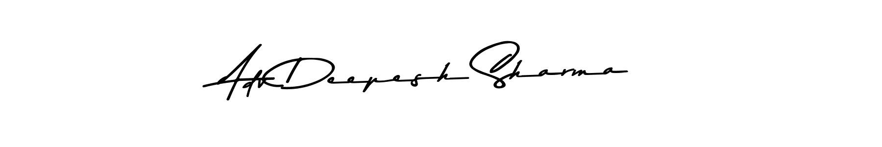 The best way (Asem Kandis PERSONAL USE) to make a short signature is to pick only two or three words in your name. The name Adv Deepesh Sharma include a total of six letters. For converting this name. Adv Deepesh Sharma signature style 9 images and pictures png