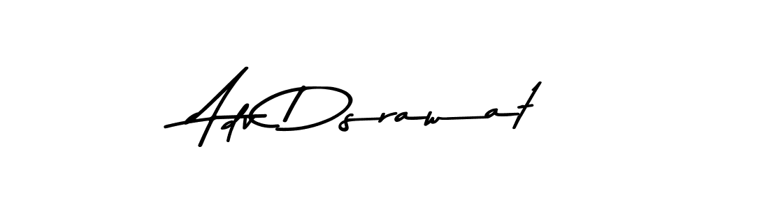 Create a beautiful signature design for name Adv Dsrawat. With this signature (Asem Kandis PERSONAL USE) fonts, you can make a handwritten signature for free. Adv Dsrawat signature style 9 images and pictures png