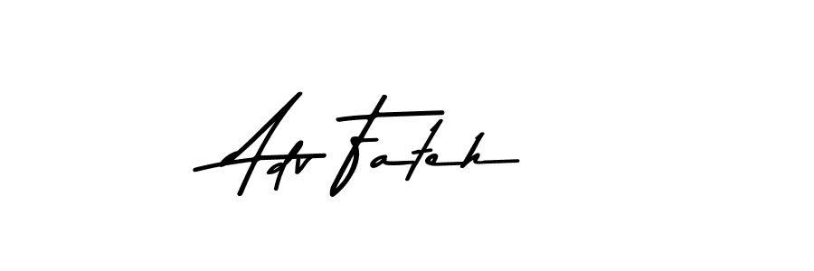 How to make Adv Fateh signature? Asem Kandis PERSONAL USE is a professional autograph style. Create handwritten signature for Adv Fateh name. Adv Fateh signature style 9 images and pictures png