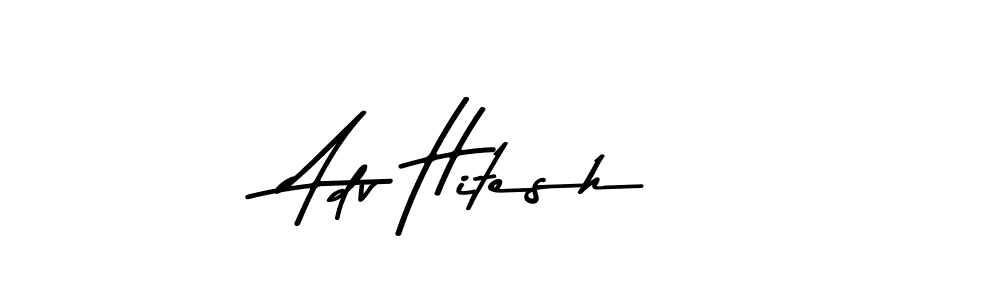 You can use this online signature creator to create a handwritten signature for the name Adv Hitesh. This is the best online autograph maker. Adv Hitesh signature style 9 images and pictures png