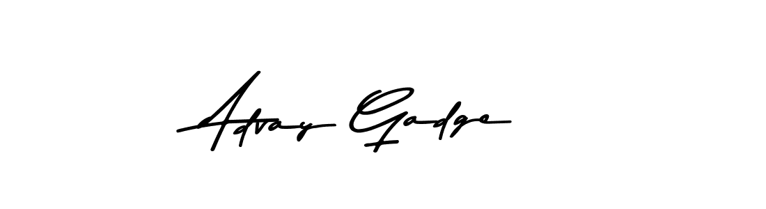 The best way (Asem Kandis PERSONAL USE) to make a short signature is to pick only two or three words in your name. The name Advay Gadge include a total of six letters. For converting this name. Advay Gadge signature style 9 images and pictures png