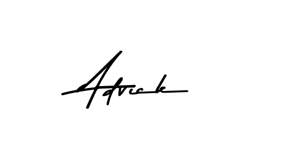 Design your own signature with our free online signature maker. With this signature software, you can create a handwritten (Asem Kandis PERSONAL USE) signature for name Advick. Advick signature style 9 images and pictures png