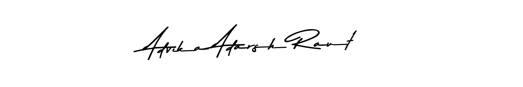 if you are searching for the best signature style for your name Advika Adarsh Raut. so please give up your signature search. here we have designed multiple signature styles  using Asem Kandis PERSONAL USE. Advika Adarsh Raut signature style 9 images and pictures png