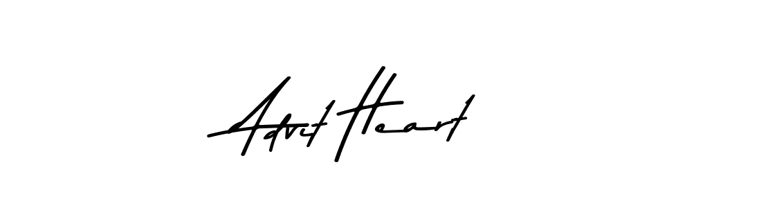 How to make Advit Heart signature? Asem Kandis PERSONAL USE is a professional autograph style. Create handwritten signature for Advit Heart name. Advit Heart signature style 9 images and pictures png