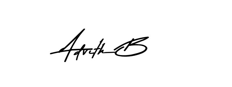 Design your own signature with our free online signature maker. With this signature software, you can create a handwritten (Asem Kandis PERSONAL USE) signature for name Advith B. Advith B signature style 9 images and pictures png