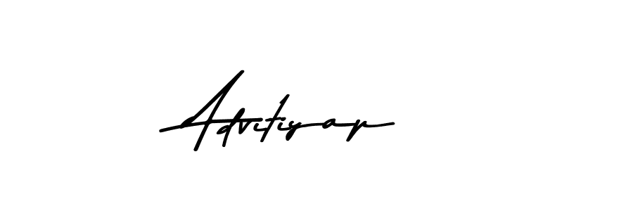 How to make Advitiyap name signature. Use Asem Kandis PERSONAL USE style for creating short signs online. This is the latest handwritten sign. Advitiyap signature style 9 images and pictures png