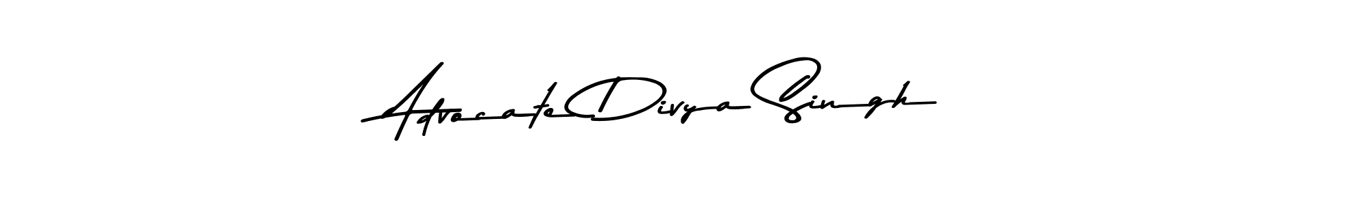 Use a signature maker to create a handwritten signature online. With this signature software, you can design (Asem Kandis PERSONAL USE) your own signature for name Advocate Divya Singh. Advocate Divya Singh signature style 9 images and pictures png