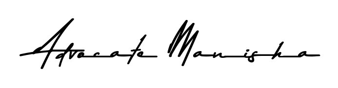 Quickly download Advocate Manisha name signature in high-resolution PNG using Asem Kandis PERSONAL USE style. Ready to insert into PDFs and online applications. Advocate Manisha signature style 9 images and pictures png