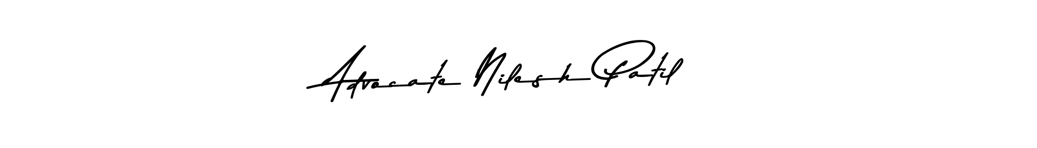 Design your own signature with our free online signature maker. With this signature software, you can create a handwritten (Asem Kandis PERSONAL USE) signature for name Advocate Nilesh Patil. Advocate Nilesh Patil signature style 9 images and pictures png