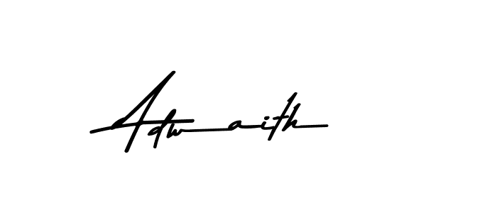 Create a beautiful signature design for name Adwaith. With this signature (Asem Kandis PERSONAL USE) fonts, you can make a handwritten signature for free. Adwaith signature style 9 images and pictures png