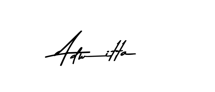 Create a beautiful signature design for name Adwitta. With this signature (Asem Kandis PERSONAL USE) fonts, you can make a handwritten signature for free. Adwitta signature style 9 images and pictures png