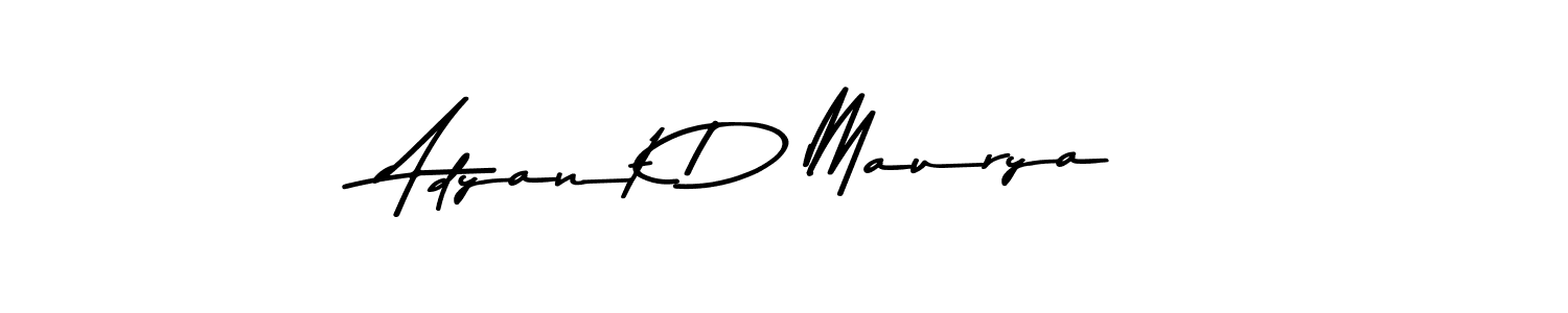 Make a short Adyant D Maurya signature style. Manage your documents anywhere anytime using Asem Kandis PERSONAL USE. Create and add eSignatures, submit forms, share and send files easily. Adyant D Maurya signature style 9 images and pictures png