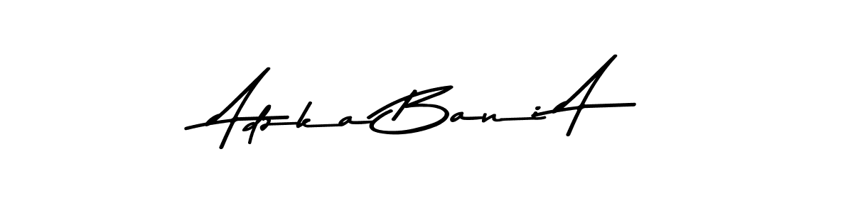 if you are searching for the best signature style for your name Adzka Bani A. so please give up your signature search. here we have designed multiple signature styles  using Asem Kandis PERSONAL USE. Adzka Bani A signature style 9 images and pictures png