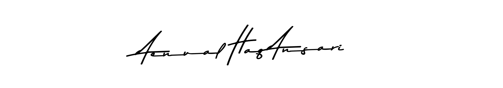 Aenual Haq Ansari stylish signature style. Best Handwritten Sign (Asem Kandis PERSONAL USE) for my name. Handwritten Signature Collection Ideas for my name Aenual Haq Ansari. Aenual Haq Ansari signature style 9 images and pictures png