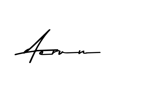 How to make Aerun name signature. Use Asem Kandis PERSONAL USE style for creating short signs online. This is the latest handwritten sign. Aerun signature style 9 images and pictures png