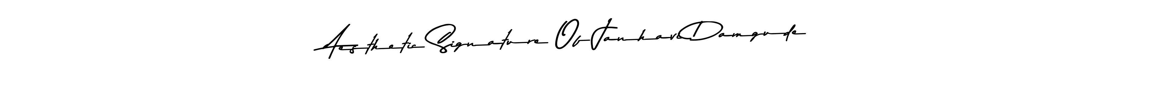 Use a signature maker to create a handwritten signature online. With this signature software, you can design (Asem Kandis PERSONAL USE) your own signature for name Aesthetic Signature Of Janhavi Damgude. Aesthetic Signature Of Janhavi Damgude signature style 9 images and pictures png