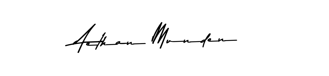 Use a signature maker to create a handwritten signature online. With this signature software, you can design (Asem Kandis PERSONAL USE) your own signature for name Aethan Munden. Aethan Munden signature style 9 images and pictures png