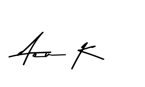 Design your own signature with our free online signature maker. With this signature software, you can create a handwritten (Asem Kandis PERSONAL USE) signature for name Aeu K. Aeu K signature style 9 images and pictures png