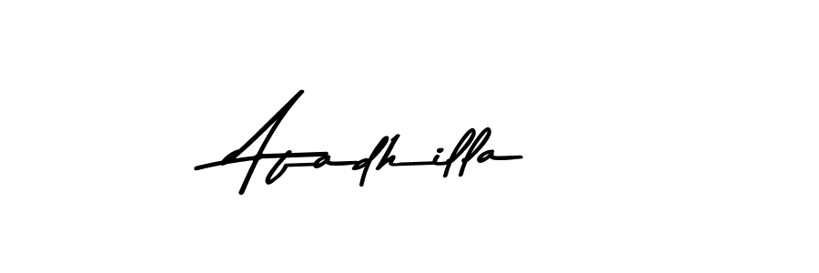 How to make Afadhilla name signature. Use Asem Kandis PERSONAL USE style for creating short signs online. This is the latest handwritten sign. Afadhilla signature style 9 images and pictures png