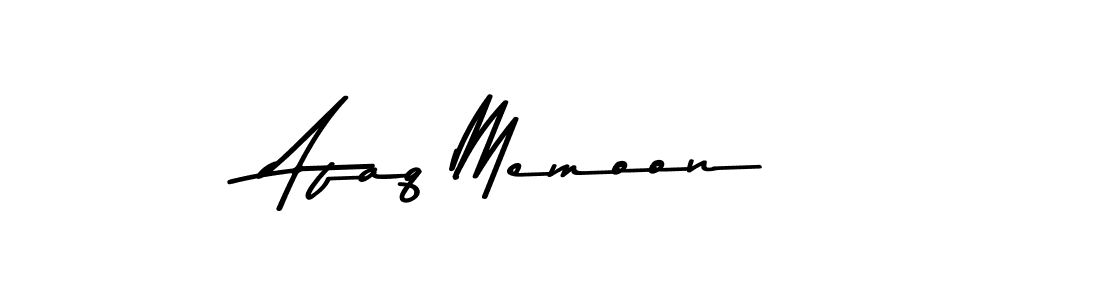 How to make Afaq Memoon name signature. Use Asem Kandis PERSONAL USE style for creating short signs online. This is the latest handwritten sign. Afaq Memoon signature style 9 images and pictures png