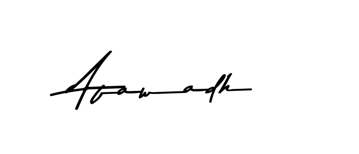 Design your own signature with our free online signature maker. With this signature software, you can create a handwritten (Asem Kandis PERSONAL USE) signature for name Afawadh. Afawadh signature style 9 images and pictures png