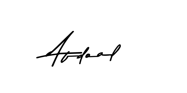 How to make Afdoal name signature. Use Asem Kandis PERSONAL USE style for creating short signs online. This is the latest handwritten sign. Afdoal signature style 9 images and pictures png