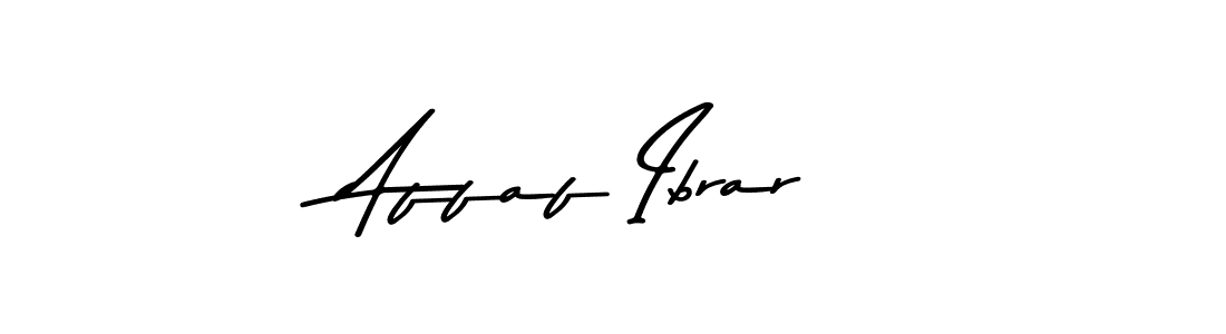 Make a short Affaf Ibrar signature style. Manage your documents anywhere anytime using Asem Kandis PERSONAL USE. Create and add eSignatures, submit forms, share and send files easily. Affaf Ibrar signature style 9 images and pictures png