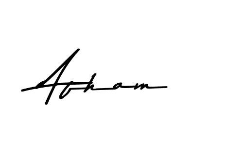 if you are searching for the best signature style for your name Afham. so please give up your signature search. here we have designed multiple signature styles  using Asem Kandis PERSONAL USE. Afham signature style 9 images and pictures png