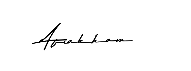 Make a beautiful signature design for name Afiakham. Use this online signature maker to create a handwritten signature for free. Afiakham signature style 9 images and pictures png