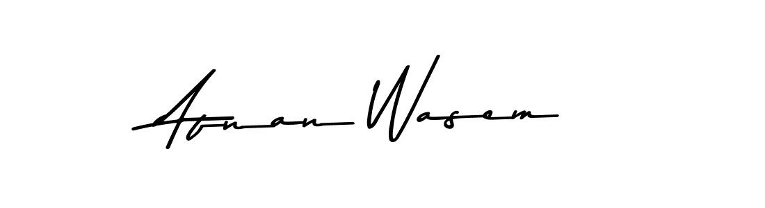 Use a signature maker to create a handwritten signature online. With this signature software, you can design (Asem Kandis PERSONAL USE) your own signature for name Afnan Wasem. Afnan Wasem signature style 9 images and pictures png