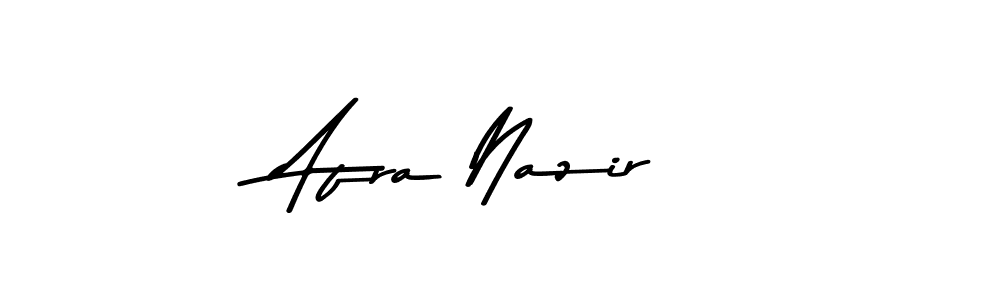 Make a beautiful signature design for name Afra Nazir. With this signature (Asem Kandis PERSONAL USE) style, you can create a handwritten signature for free. Afra Nazir signature style 9 images and pictures png