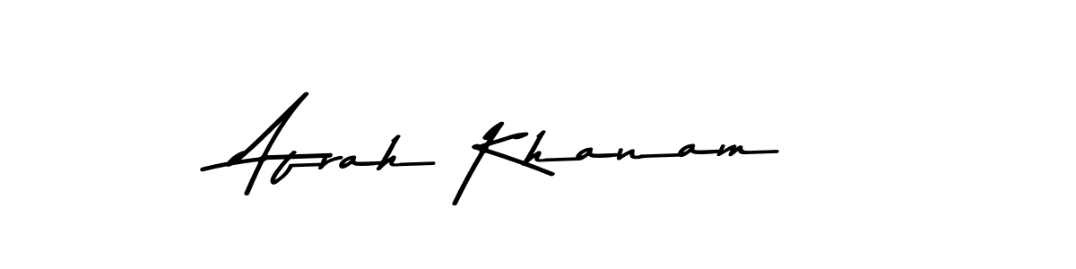 The best way (Asem Kandis PERSONAL USE) to make a short signature is to pick only two or three words in your name. The name Afrah Khanam include a total of six letters. For converting this name. Afrah Khanam signature style 9 images and pictures png