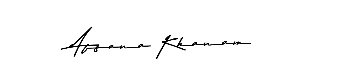 How to make Afsana Khanam name signature. Use Asem Kandis PERSONAL USE style for creating short signs online. This is the latest handwritten sign. Afsana Khanam signature style 9 images and pictures png