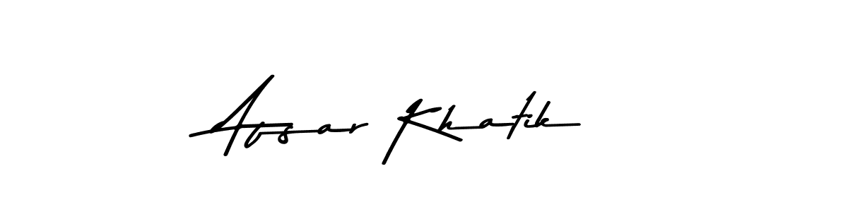 Use a signature maker to create a handwritten signature online. With this signature software, you can design (Asem Kandis PERSONAL USE) your own signature for name Afsar Khatik. Afsar Khatik signature style 9 images and pictures png