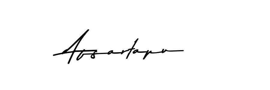 Make a beautiful signature design for name Afsartapu. With this signature (Asem Kandis PERSONAL USE) style, you can create a handwritten signature for free. Afsartapu signature style 9 images and pictures png