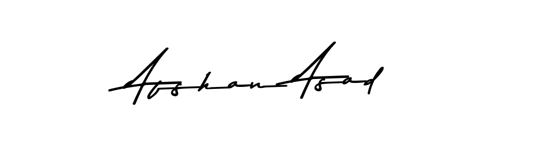 How to make Afshan Asad name signature. Use Asem Kandis PERSONAL USE style for creating short signs online. This is the latest handwritten sign. Afshan Asad signature style 9 images and pictures png