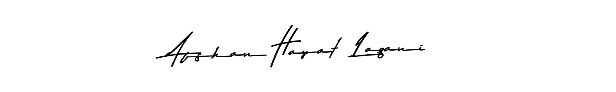 How to make Afshan Hayat  Laqani name signature. Use Asem Kandis PERSONAL USE style for creating short signs online. This is the latest handwritten sign. Afshan Hayat  Laqani signature style 9 images and pictures png