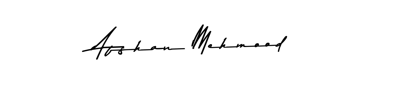 How to make Afshan Mehmood name signature. Use Asem Kandis PERSONAL USE style for creating short signs online. This is the latest handwritten sign. Afshan Mehmood signature style 9 images and pictures png