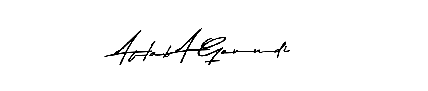 Also we have Aftab A Goundi name is the best signature style. Create professional handwritten signature collection using Asem Kandis PERSONAL USE autograph style. Aftab A Goundi signature style 9 images and pictures png