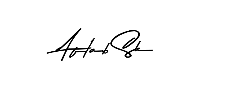 Use a signature maker to create a handwritten signature online. With this signature software, you can design (Asem Kandis PERSONAL USE) your own signature for name Aftab Sk. Aftab Sk signature style 9 images and pictures png