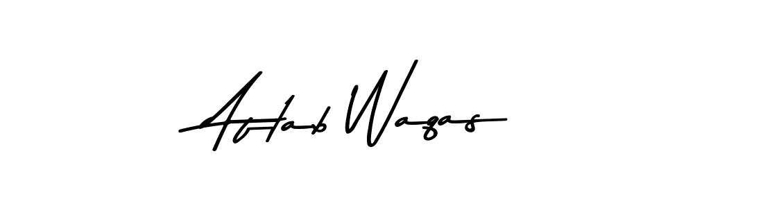 Make a beautiful signature design for name Aftab Waqas. Use this online signature maker to create a handwritten signature for free. Aftab Waqas signature style 9 images and pictures png