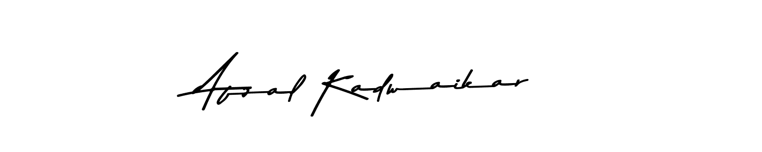 This is the best signature style for the Afzal Kadwaikar name. Also you like these signature font (Asem Kandis PERSONAL USE). Mix name signature. Afzal Kadwaikar signature style 9 images and pictures png
