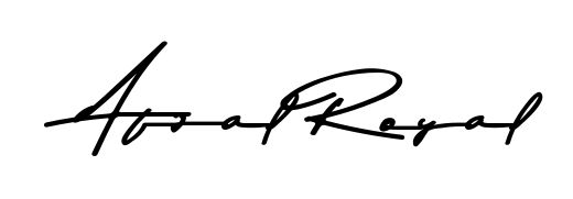 A modern signature idea for name Afzal Royal using Asem Kandis PERSONAL USE font. Clean strokes and elegant curves make it stand out instantly. Afzal Royal signature style 9 images and pictures png